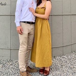 Zara Mustard Summer Dress